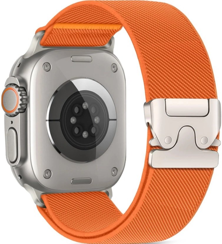 Λουράκι Apple Watch Ultra/SE/11/10/9/8/7/6/5/4 (49/46/45/44mm) Tech-Protect Nylon Clasp Orange