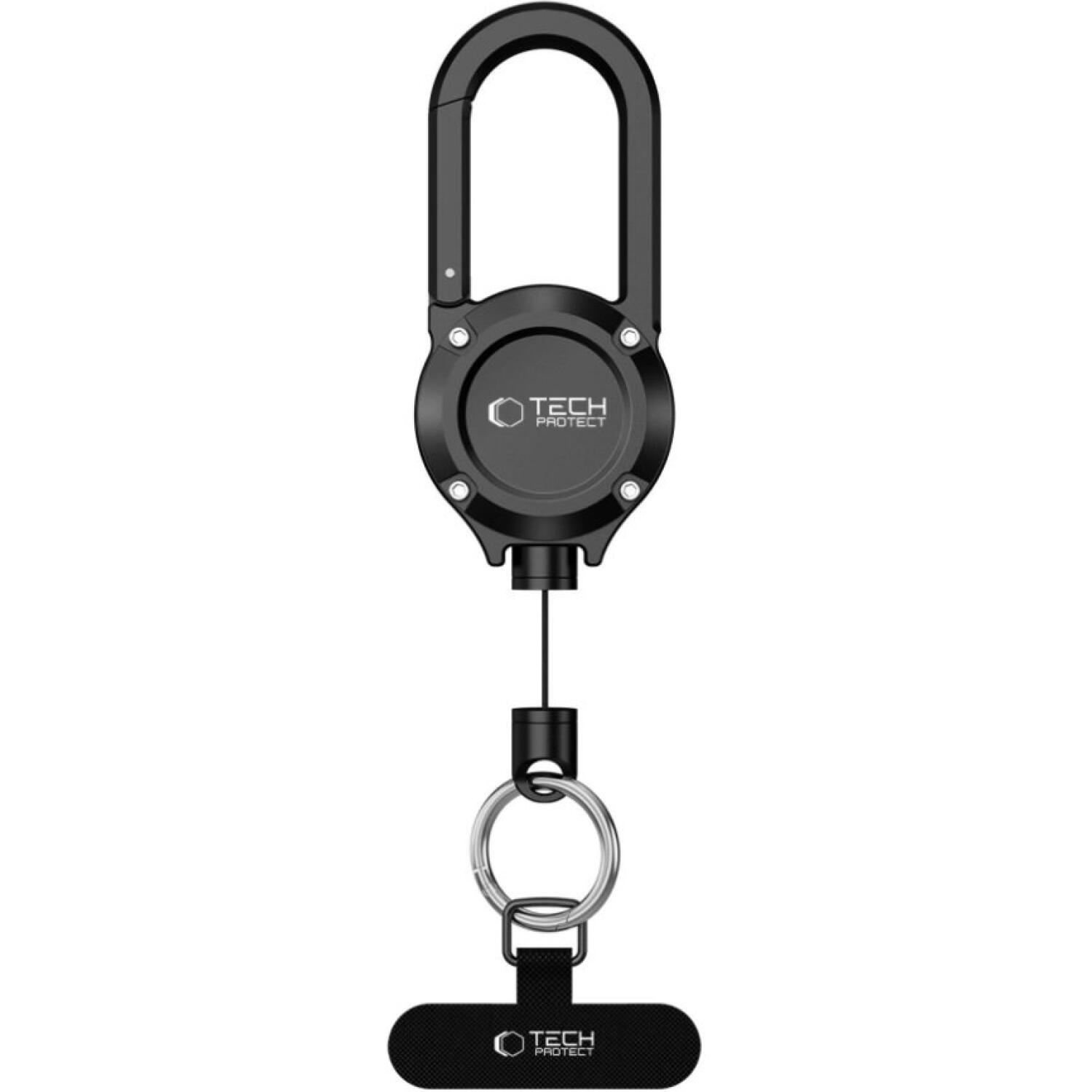 Λουράκι Ασφαλείας Κινητού Tech-Protect ATH02 UrbanLoop Pro Anti Theft Holder Μεταλλικό Αντικλεπτικό με Μπρελόκ Black 
