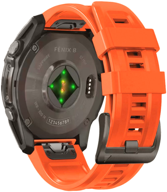 Λουράκι Garmin Fenix 5/6/6 Pro/7/8/E (47mm) - Tech-Protect Silicone Σιλικόνης - Orange