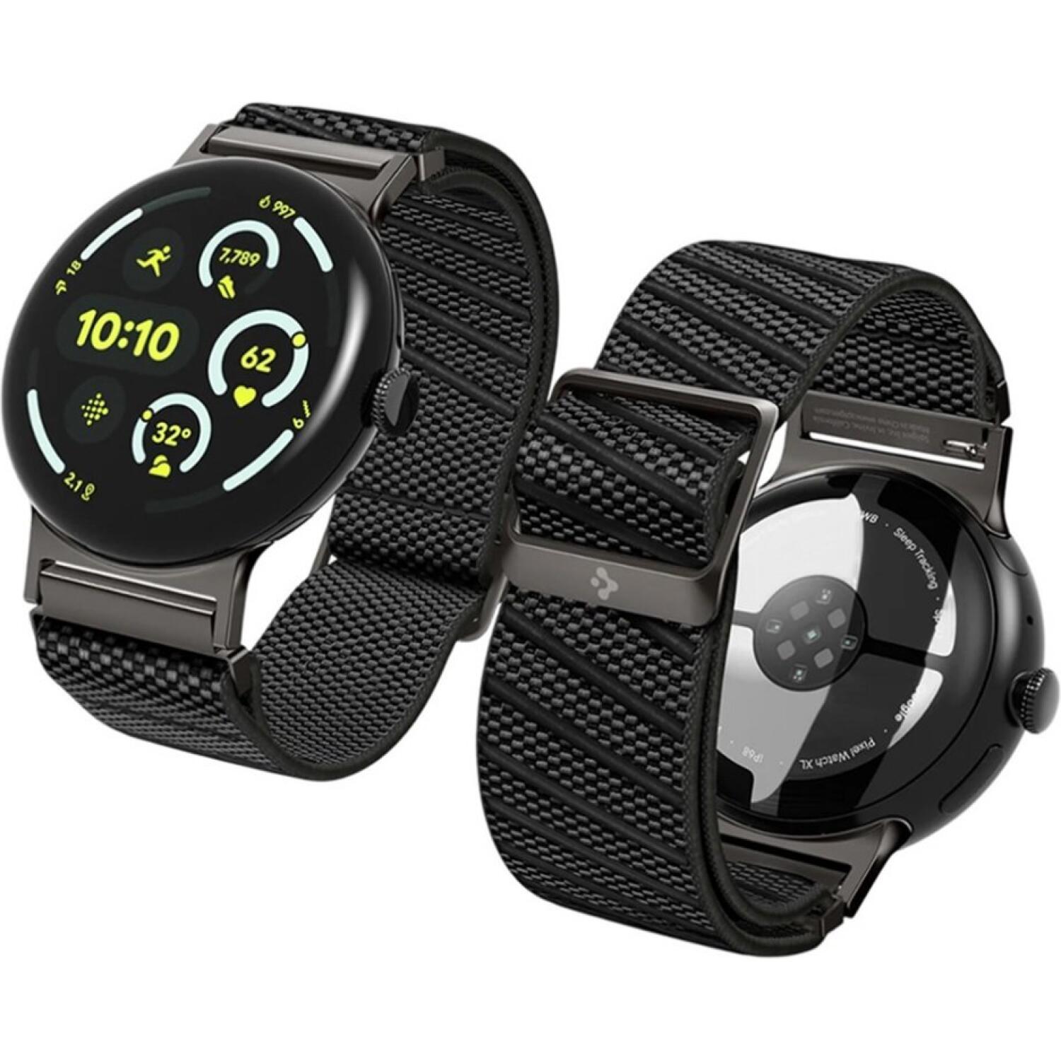 Λουράκι Google Pixel Watch 4 / 3 / 2 / 1 41mm Spigen Lite Fit X Υφασμάτινο Black
