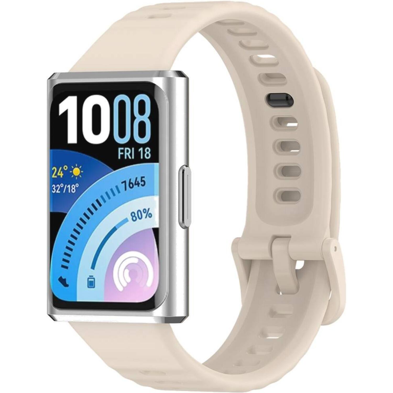 Λουράκι Huawei Band 11 / Band 11 Pro Techsuit Watchband W082 Σιλικόνης Cream