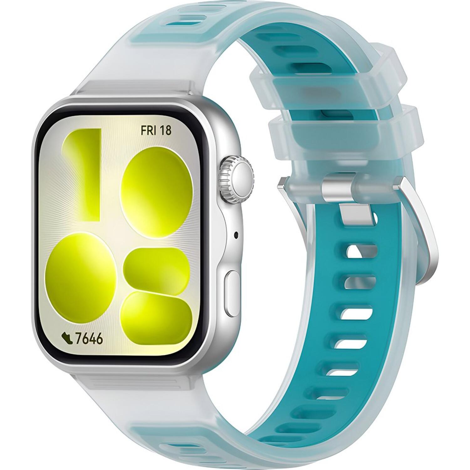 Λουράκι Huawei Watch Fit 5 / 5 Pro / 4 / 4 Pro / 3 Techsuit Watchband W084 Σιλικόνης - Turquoise (5949419369979)