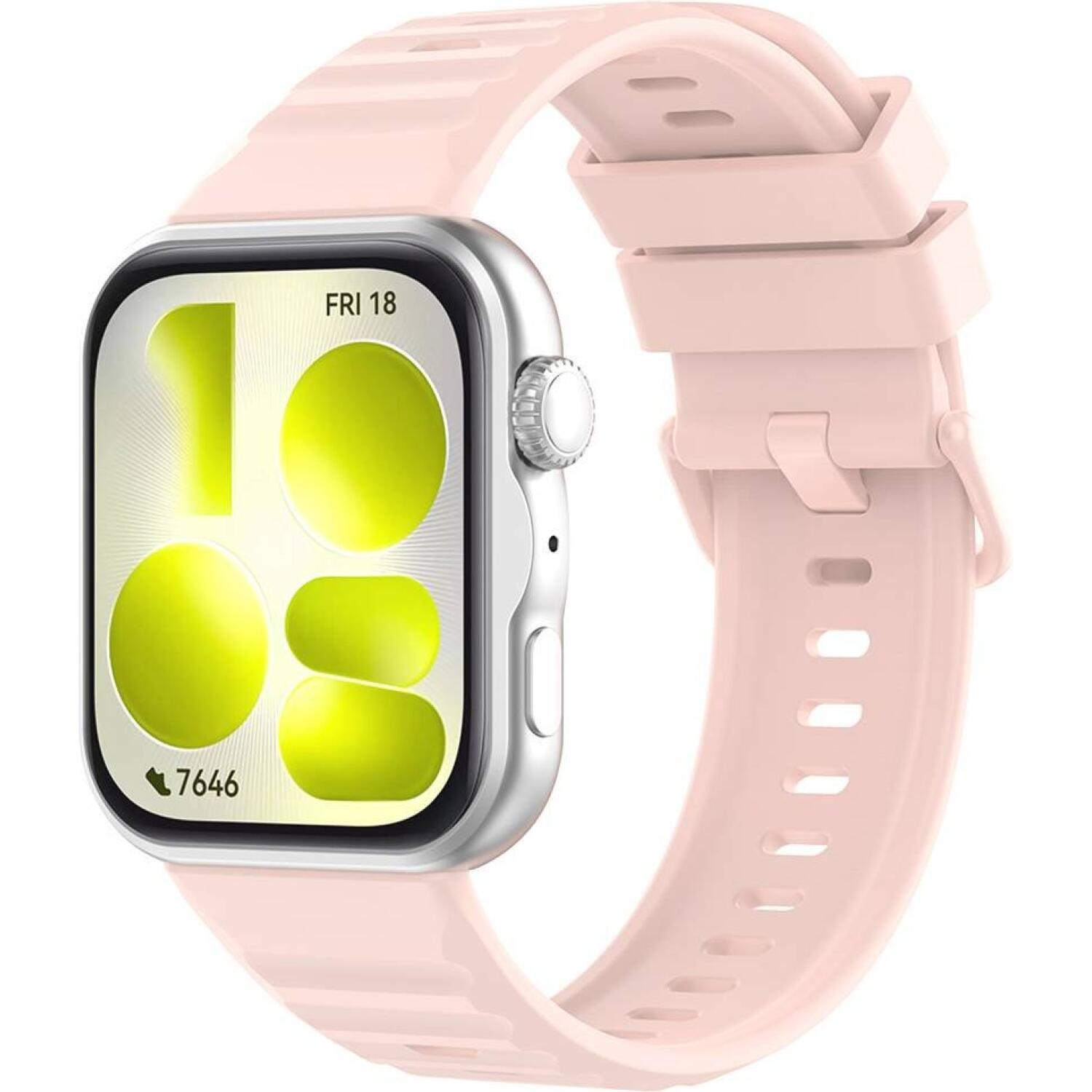 Λουράκι Huawei Watch Fit 5 Pro Techsuit Watchband W082 Σιλικόνης Pink 