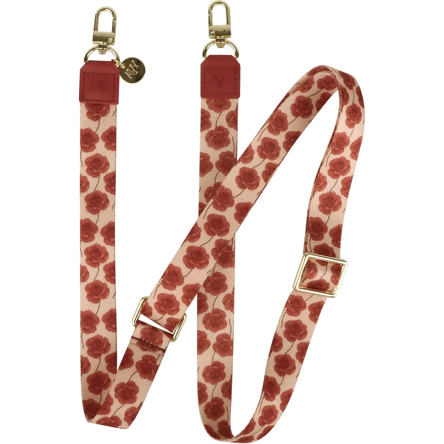 Λουράκι Λαιμού AVY Nylon Crossbody Strap Αποσπώμενο για Θήκες Κινητών / Smartphones Botanique Roses