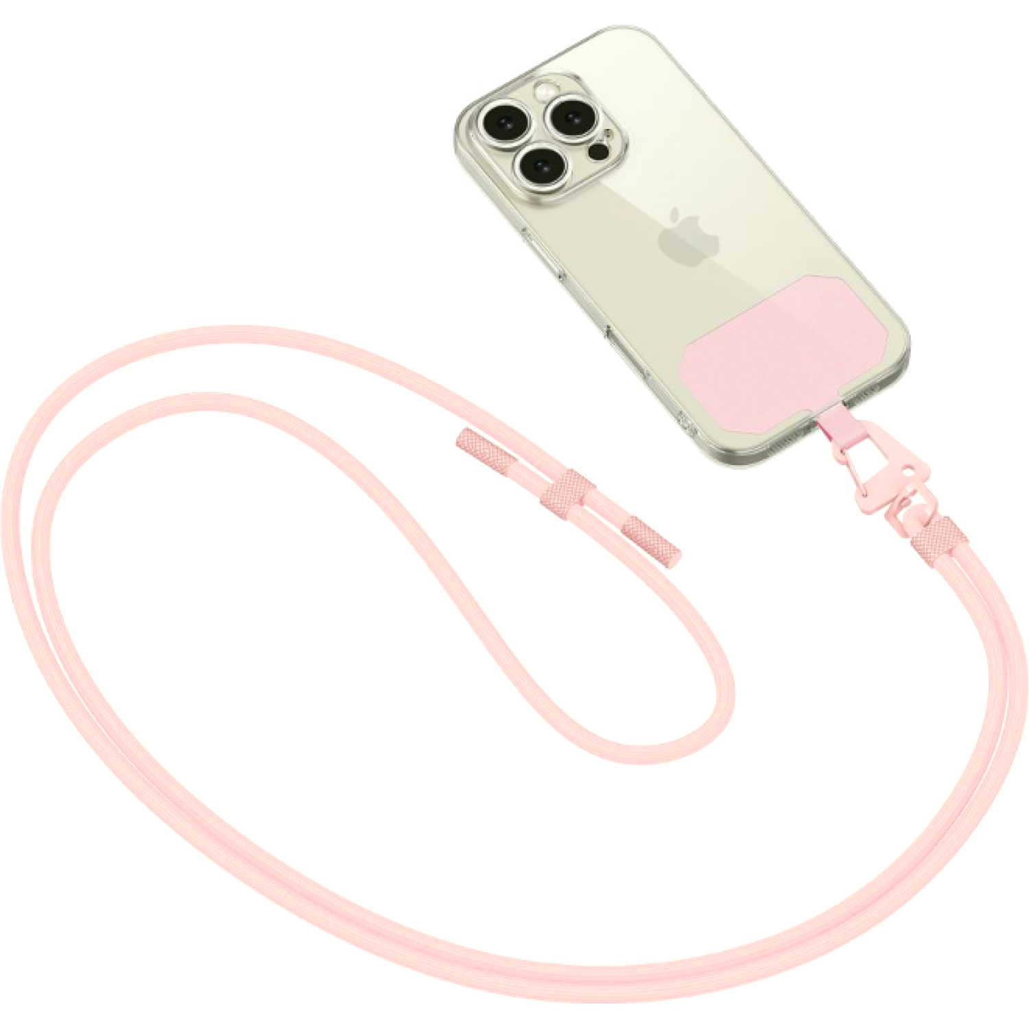 Λουράκι Λαιμού Tech-Protect C5S Rope Crossbody Strap Αποσπώμενο για Θήκες Κινητών / Smartphones Baby Pink