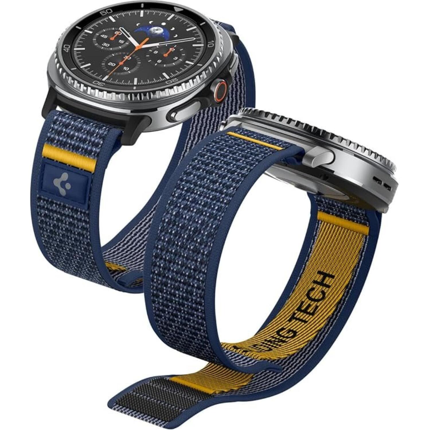 Λουράκι Samsung Galaxy Watch 9 / 8 Classic / Watch 8 (46/44/40mm) Spigen Athlex Air Υφασμάτινο - Active Navy (AMP10114)