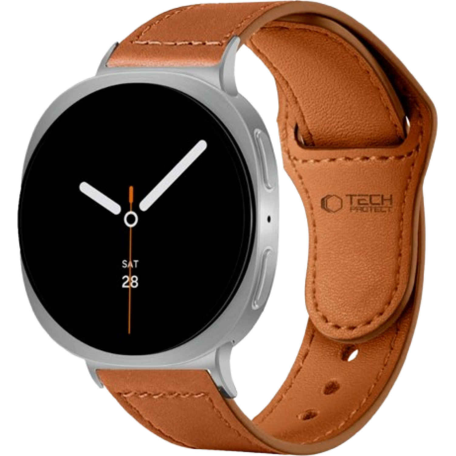 Λουράκι Samsung Galaxy Watch 8 Classic / Watch 8 (46/44/40mm) Tech-Protect Leatherfit Δερμάτινο Brown