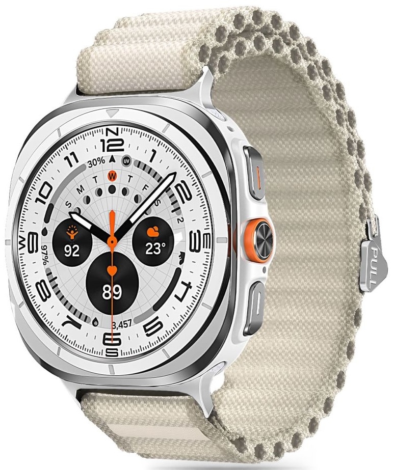 Λουράκι Samsung Galaxy Watch Ultra 2025 / 2024 47mm - Tech-Protect Weave Pro - Crayon White