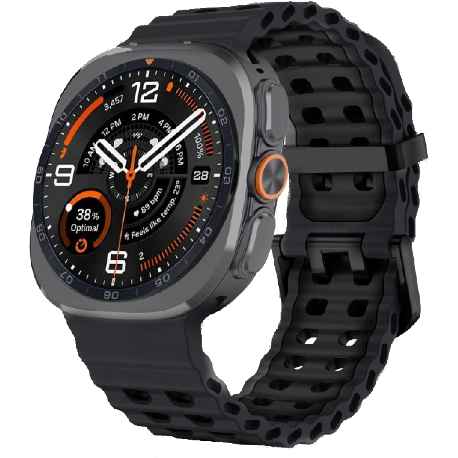 Λουράκι Samsung Galaxy Watch Ultra2 / Ultra1 2026 / 2025 / 2024 47mm Tech-Protect Iconband Pro Σιλικόνης Grey / Black