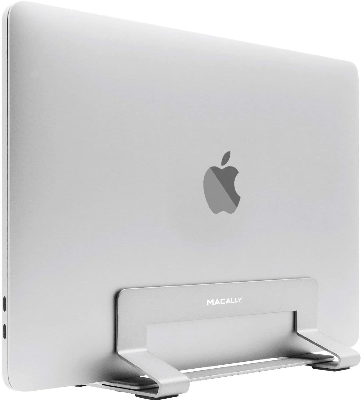 Macally Vertical Laptop Stand - Βάση από Μασίφ Ατσάλι για Macbook / Laptop 13" - 17" - Silver