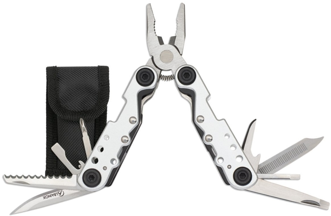 Martinez Albainox Multipurpose Pliers with Sheath - Πολυεργαλείο από Ανοξείδωτο Ατσάλι / Πένσα με 9 Εργαλεία & Θήκη - Steel