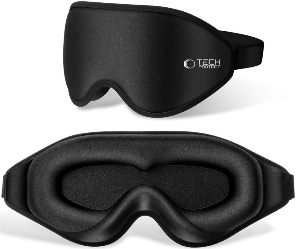 Μάσκα Ύπνου Tech-Protect Eyeshade Sleep Mask με Αφρό Μνήμης Matte Black