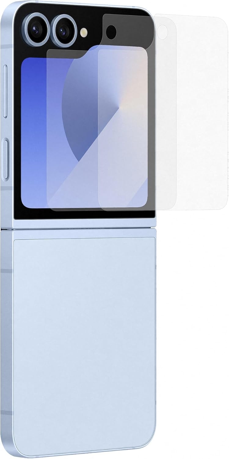 Μεμβράνη Προστασίας Εξωτερικής Οθόνης - Samsung Galaxy Z Flip6 - Official Samsung Anti-Reflecting Film - 2 Τεμάχια - Transparent