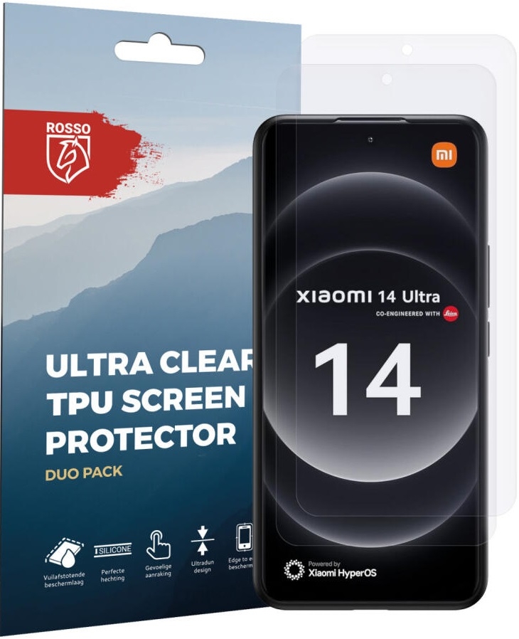 Μεμβράνη Προστασίας Οθόνης - Xiaomi 14 Ultra - Rosso Ultra Clear Screen Protector - 2 Τεμάχια