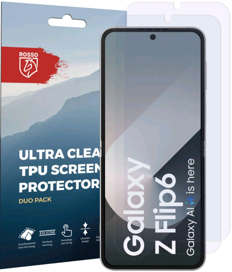 Μεμβράνη Προστασίας Samsung Galaxy Z Flip7 FE / Z Flip6 - Rosso Ultra Clear Screen Protector Εσωτερικής Οθόνης 2 Τεμάχια 