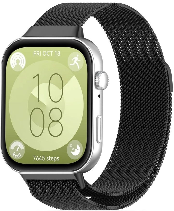 Μεταλλικό Λουράκι - Huawei Watch Fit 3 - Tech-Protect Milaneseband - Black
