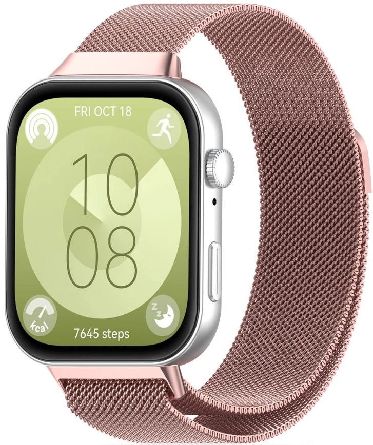 Μεταλλικό Λουράκι - Huawei Watch Fit 4 / 4 Pro / 3 - Tech-Protect Milaneseband - Rose Gold