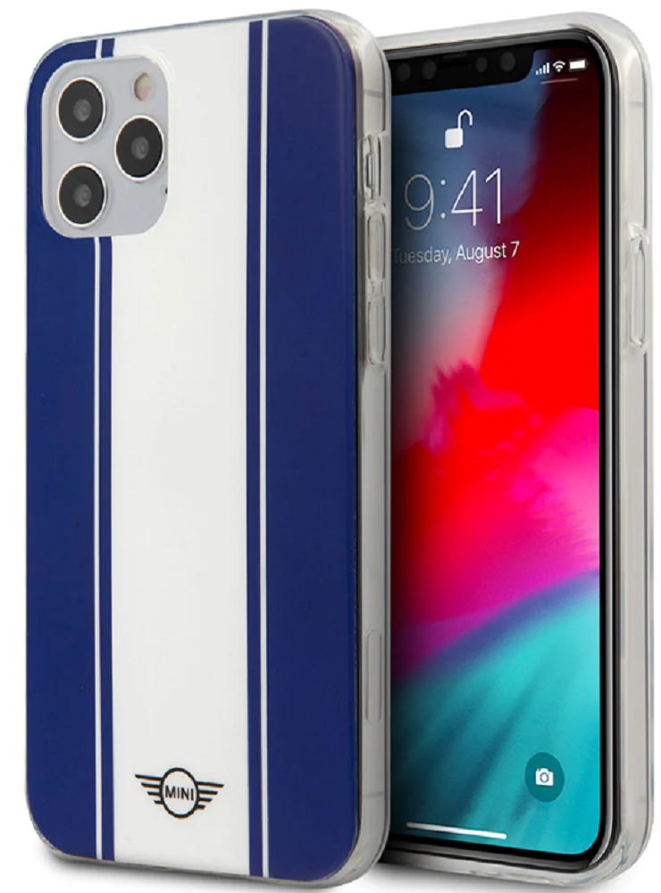 Mini Thoriz Stripes - Σκληρή Θήκη Apple iPhone 12 Pro Max - Navy 