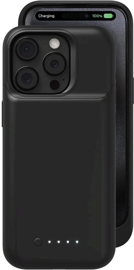 Mophie Juice Pack 2024 - Ανθεκτική Θήκη με Ενσωματωμένη Μπαταρία 2.400 mAh - Apple iPhone 15 Pro - Black