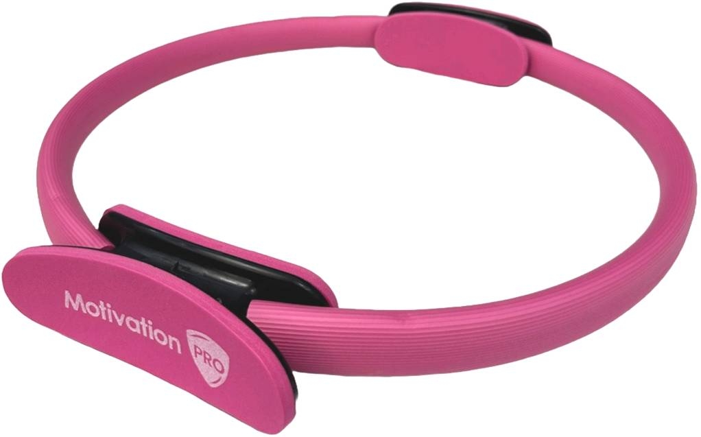MotivationPro - Δαχτυλίδι Μεσαίας Αντίστασης για Pilates 14″ 35cm Yoga Ring - Pink