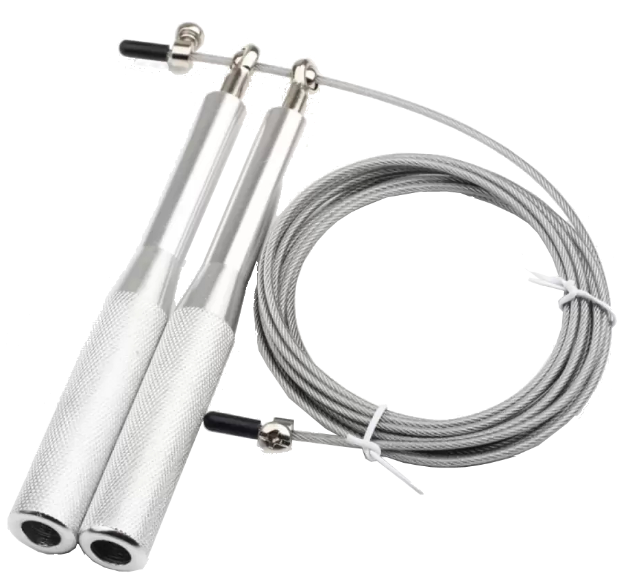 MotivationPro Jumping Rope Crossfit High Quality - Ρυθμιζόμενο Σχοινάκι Γυμναστικής - Silver