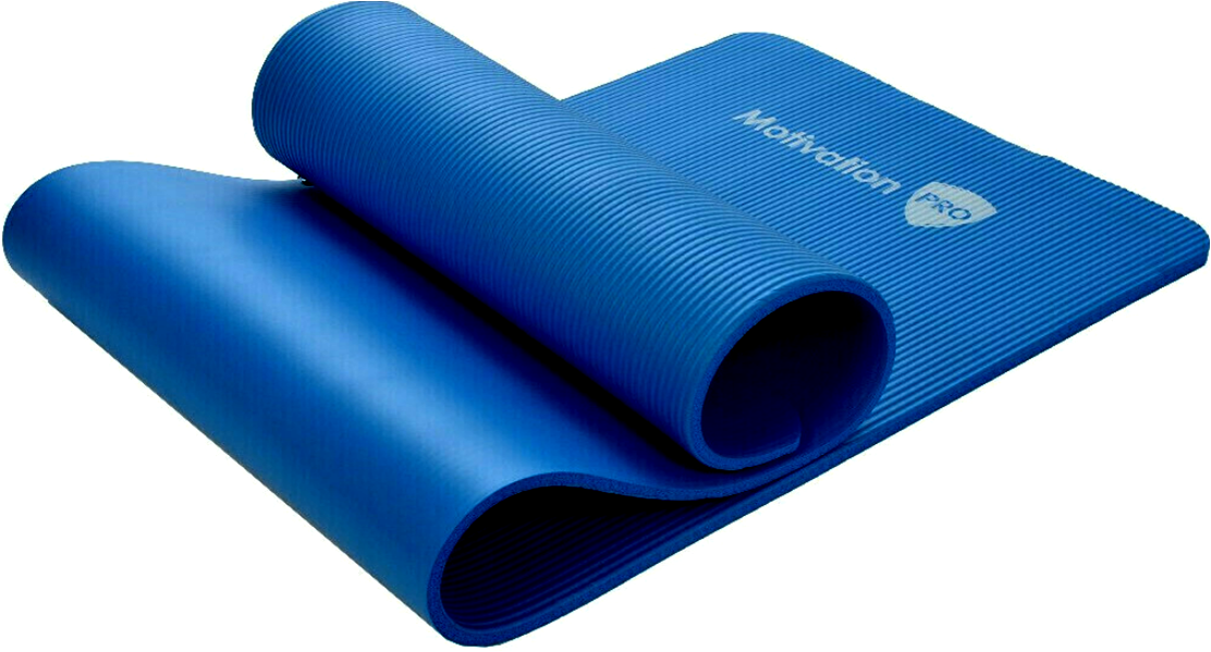 MotivationPro - Στρώμα για Γυμναστική / Yoga / Pilates - 10mm Πάχος - 183 x 61cm - Blue