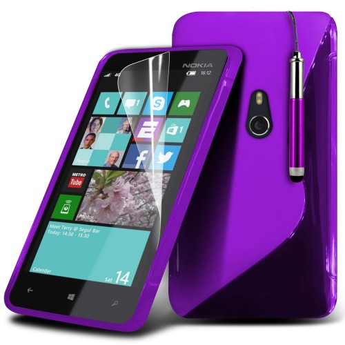 Μωβ Θήκη Σιλικόνης Nokia Lumia 830
