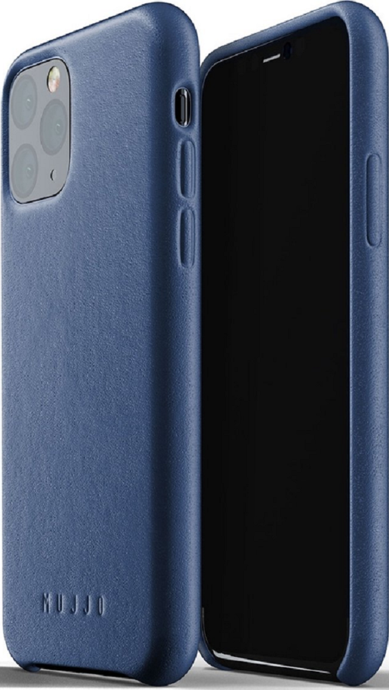 MUJJO Full Leather Case - Δερμάτινη Θήκη Apple iPhone 11 Pro - Blue