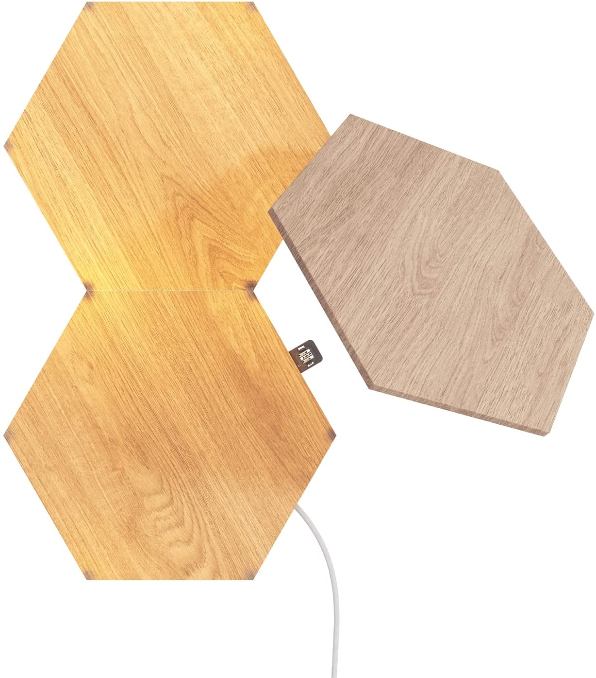 Nanoleaf Elements Wood Look Hexagons Expansion Pack - Αρθρωτές Συνθέσεις LED Φωτισμού - 3 Τεμάχια