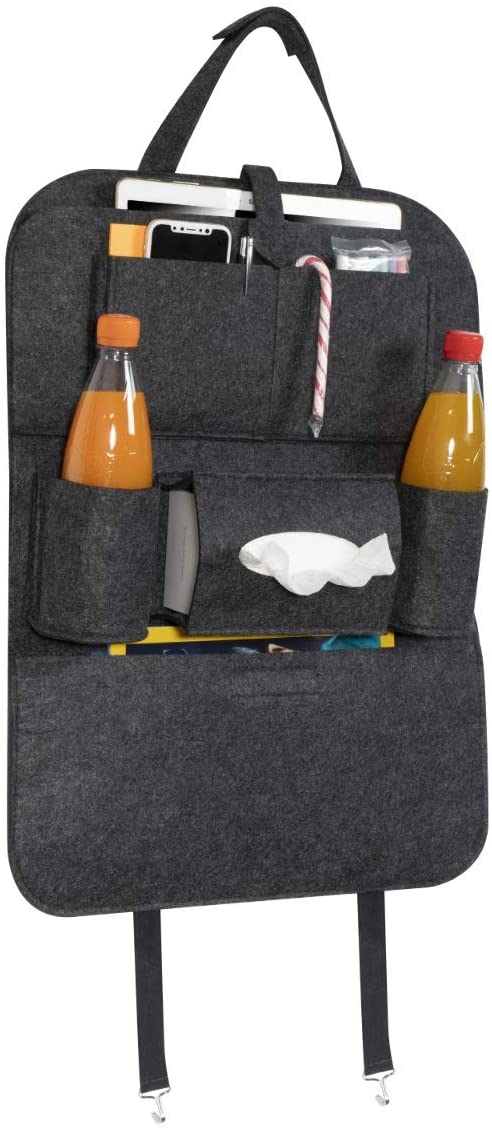 Navaris Back Seat Car Organizer - Θήκη Αποθήκευσης και Οργάνωσης για Κάθισμα Αυτοκινήτου - Black