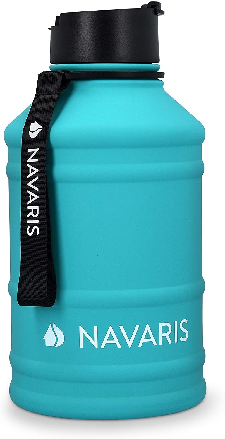 Navaris Μπουκάλι Νερού από Ανοξείδωτο Ατσάλι - BPA Free - 2.2 L - Turquoise