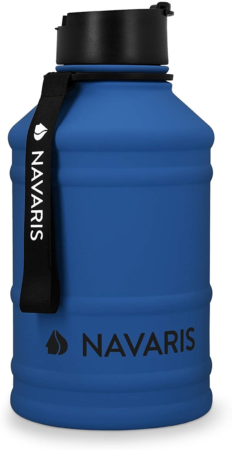 Navaris Μπουκάλι Νερού από Ανοξείδωτο Ατσάλι - BPA Free - 2.2 L - Blue