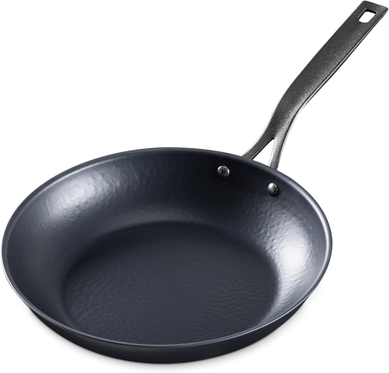 Navaris Carbon Steel Pan - Αντικολλητικό Τηγάνι από Ανθρακούχο Ατσάλι / Αλουμίνιο / Χυτοσίδηρο και Ανοξείδωτο Ατσάλι - 28cm - Black