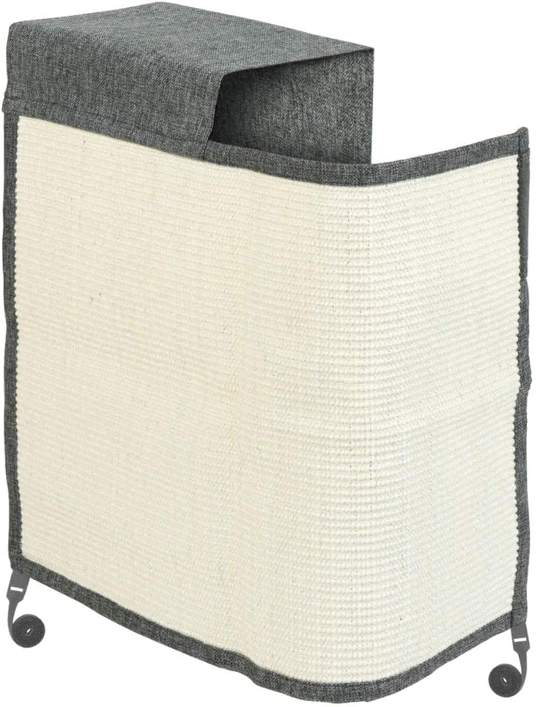 Navaris Cat Scratching Mat for Sofa - Ονυχοδρόμιο / Προστατευτικό για Δεξιά Πλευρά Καναπέ από Γρατζουνιές Γάτας - 70 x 50 cm - Right - Dark Grey / Beige