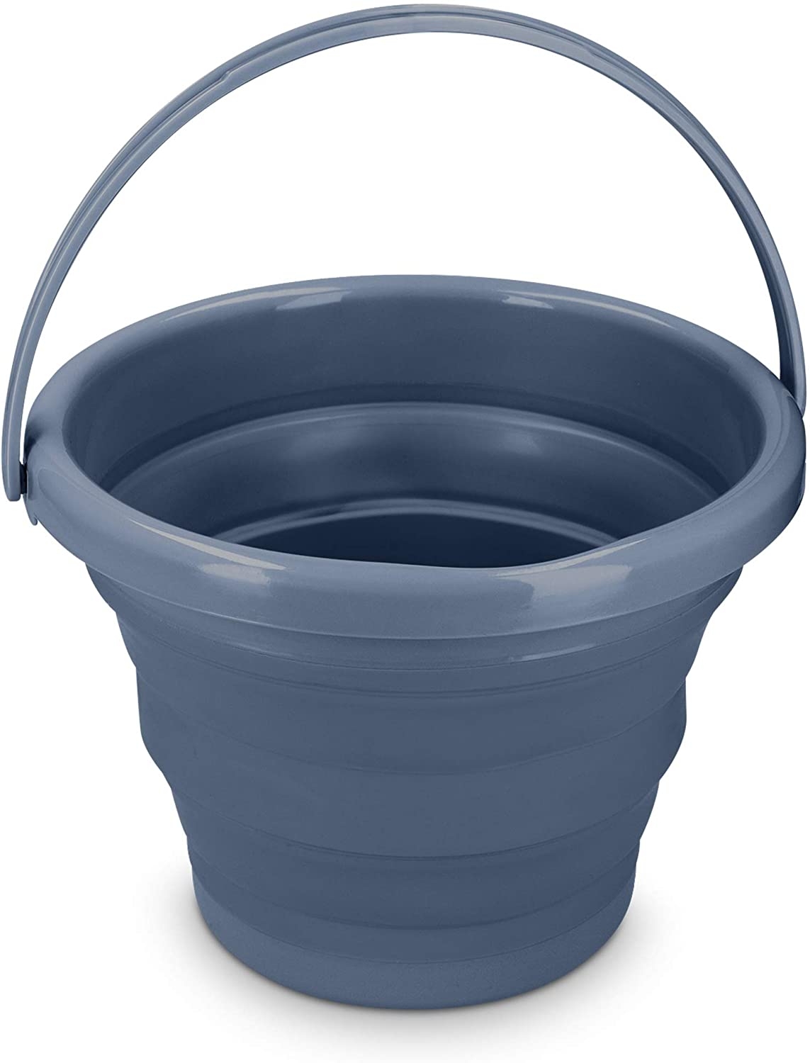 Navaris Collapsible Bucket - Φορητός και Πτυσσόμενος Κουβάς - Medium - 5L - Dark Blue
