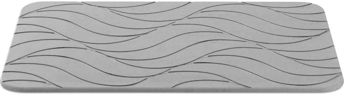 Navaris Diatomaceous Earth Bath Mat - Αντιολισθητικό Απορροφητικό Χαλάκι Μπάνιου από Γη Διατόμων - 39 x 60 cm - Dark Grey