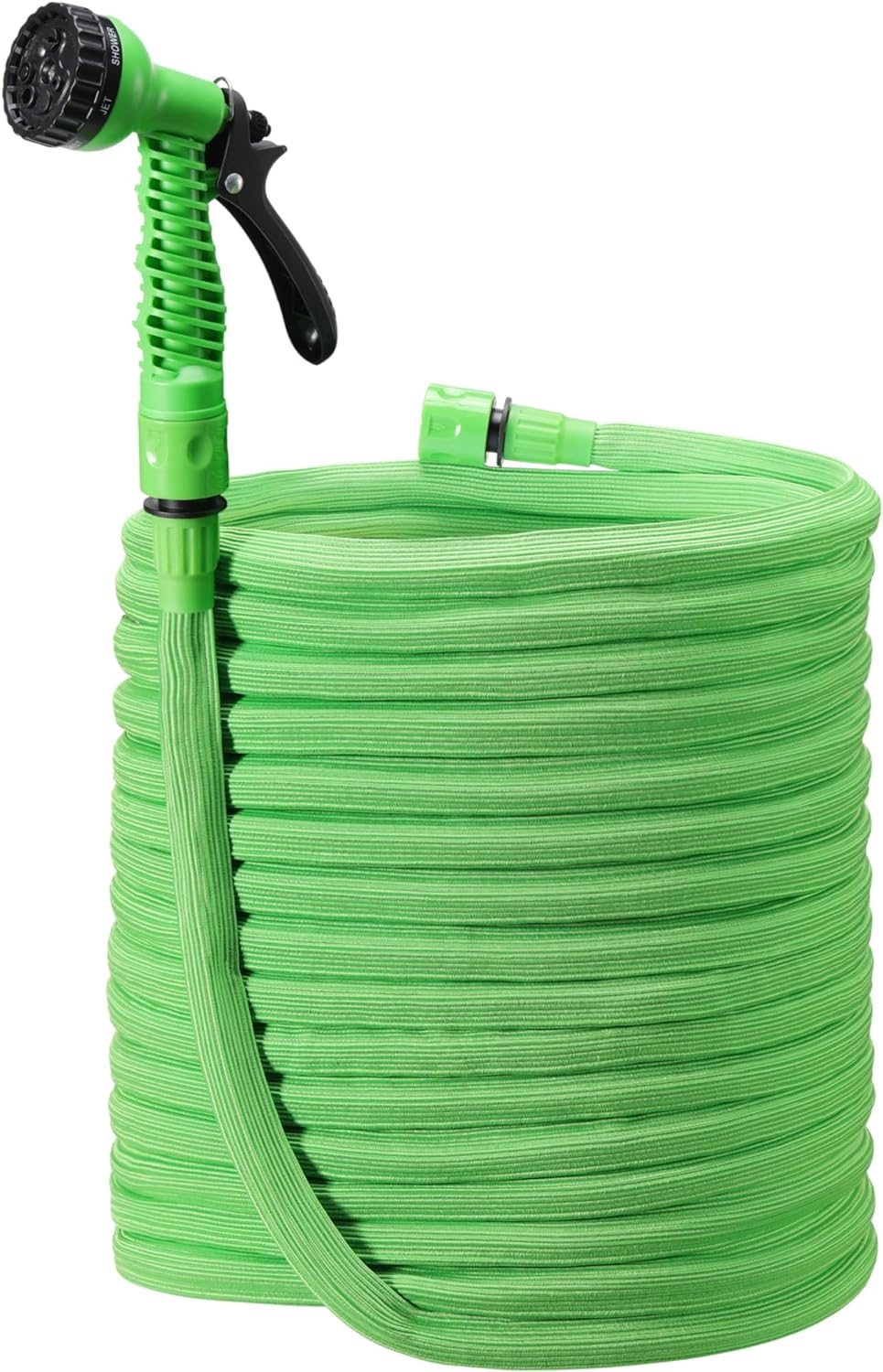 Navaris Flexible Garden Hose - Επεκτεινόμενο Εύκαμπτο Λάστιχο Κήπου με 7 Λειτουργίες Ψεκασμού - 15m - 30m - Green