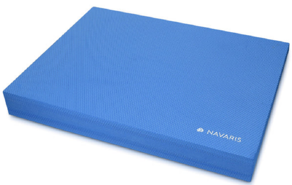 Navaris Foam Balance Pad - Αντιολισθητικό Μαξιλάρι / Πλατφόρμα Ισορροπίας για Γυμναστική / Pilates / Yoga / Stretching - 50 x 39 x 6.5cm - Blue