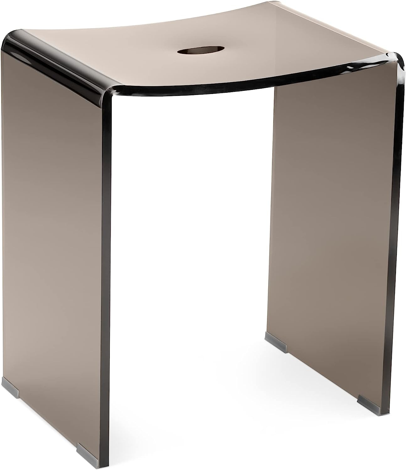 Navaris Grey Acrylic Shower Stool - Αδιάβροχο Ακρυλικό Σκαμπό / Κάθισμα για Ντους / Μπάνιο - Grey