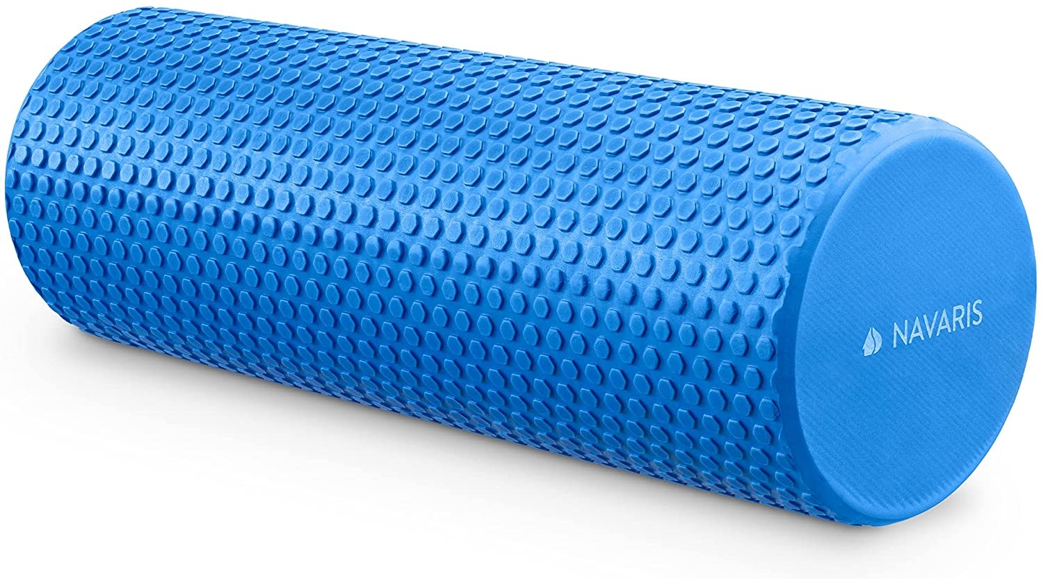 Navaris High Density EVA Foam Roller - Κύλινδρος Γυμναστικής για Μασάζ / Pilates / Yoga / Stretching - 45 x 15 cm - Blue
