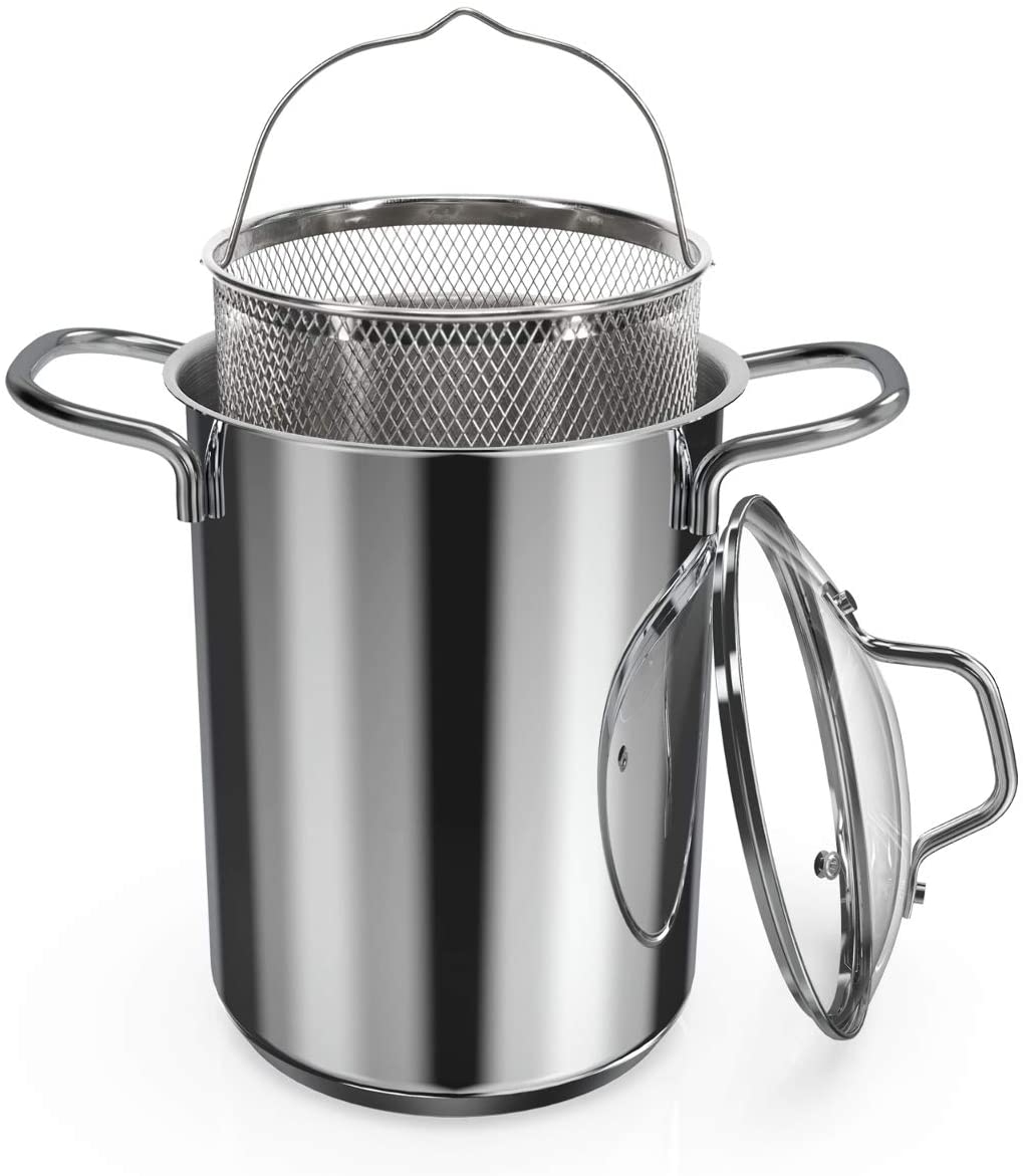 Navaris Κατσαρόλα από Ανοξείδωτο Ατσάλι για Μαγείρεμα στον Ατμό - BPA Free - 3.9L