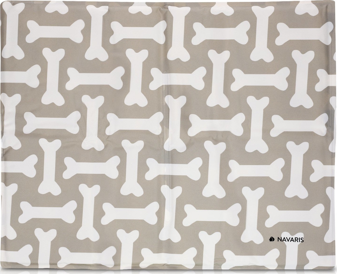 Navaris Pet Cooling Mat - Στρώμα Ψύξης για Κατοικίδια - 40 x 50 cm - Design Bone