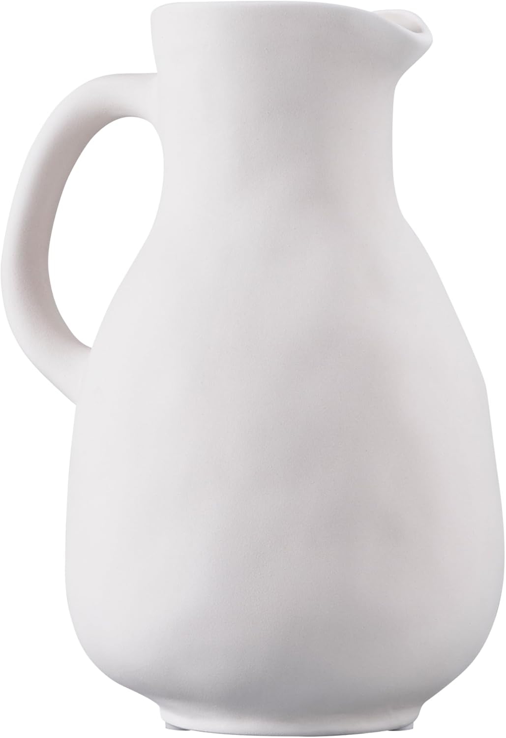 Navaris Sculptural Pitcher Vase - Διακοσμητικό Βάζο από Δολομίτη - 16 x 21 cm - Natural