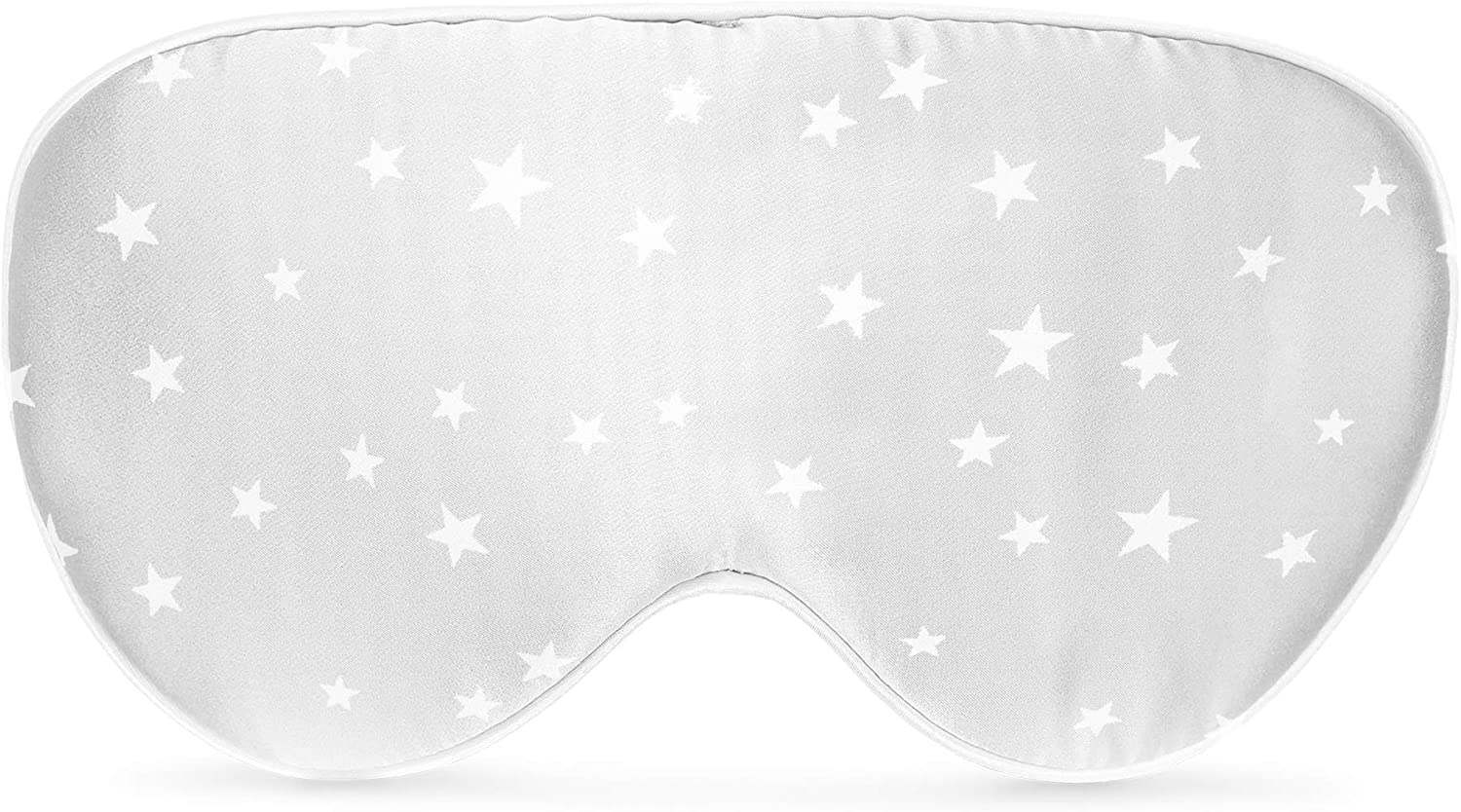 Navaris Silk Eye Mask Blindfold - Μάσκα Ύπνου / Ταξιδιού - Grey / White