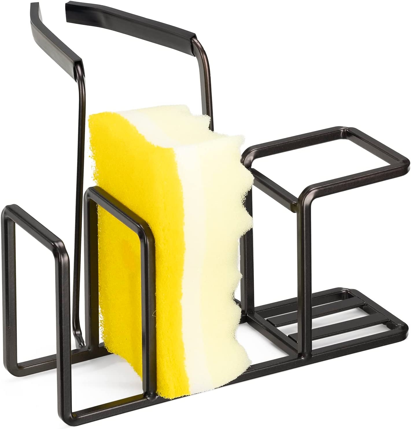 Navaris Sink Sponge Holder - Μεταλλική Θήκη για Σφουγγάρι - 18 x 17.5 x 13cm - Bronze