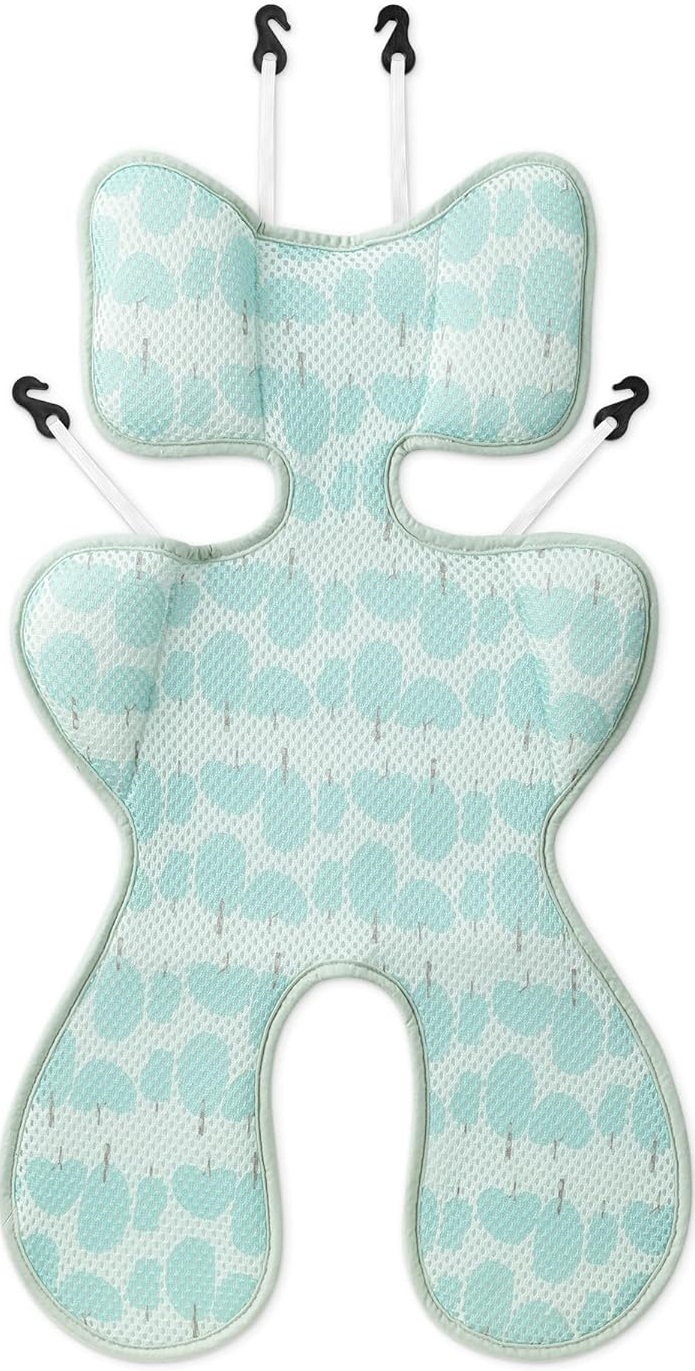Navaris Summer Pushchair Seat Liner - Κάλυμμα για Παιδικό Κάθισμα Αυτοκινήτου - 73 x 36 cm - Mint Green