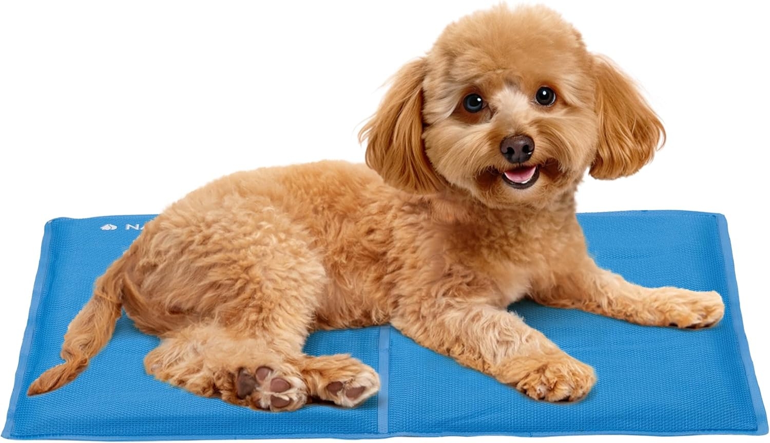 Navaris Textilene Pet Cooling Mat - Στρώμα Ψύξης για Κατοικίδια με Ανθεκτικό Κάλυμμα Textiline - 40 x 50 cm - Blue