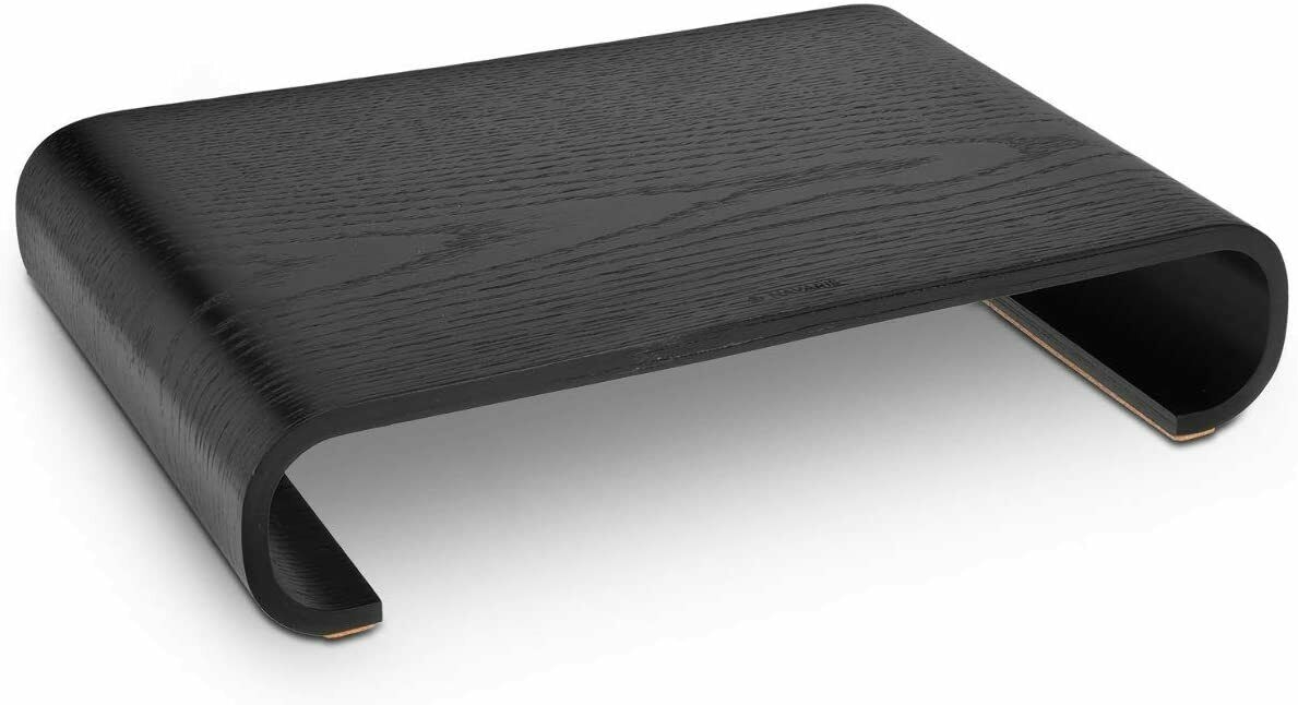 Navaris Universal Wooden Stand - Ξύλινη Βάση για Οθόνη PC / TV / Notebook / Laptop / iMac - Walnut / Oak Black