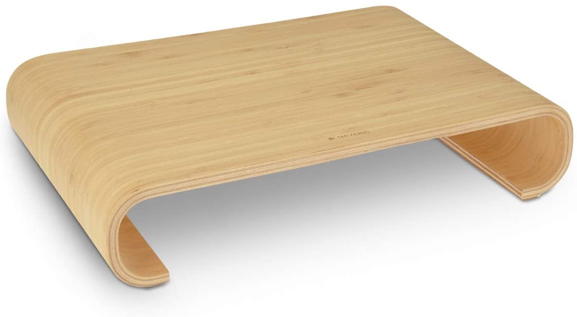 Navaris Universal Wooden Stand - Βάση για Οθόνη PC / TV / Notebook / Laptop / iMac - Bamboo