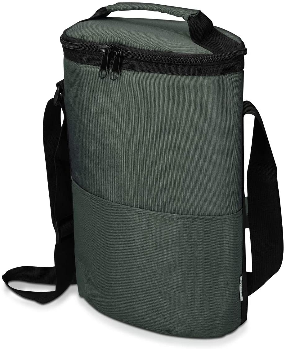 Navaris Wine Cooler Bag - Ισοθερμική Τσάντα Κρασιών με Χειρολαβή - Grey